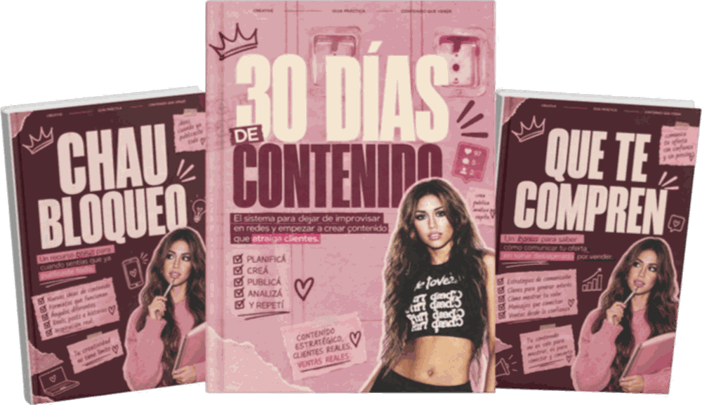 30 Días de Contenido — producto principal + 2 bonos